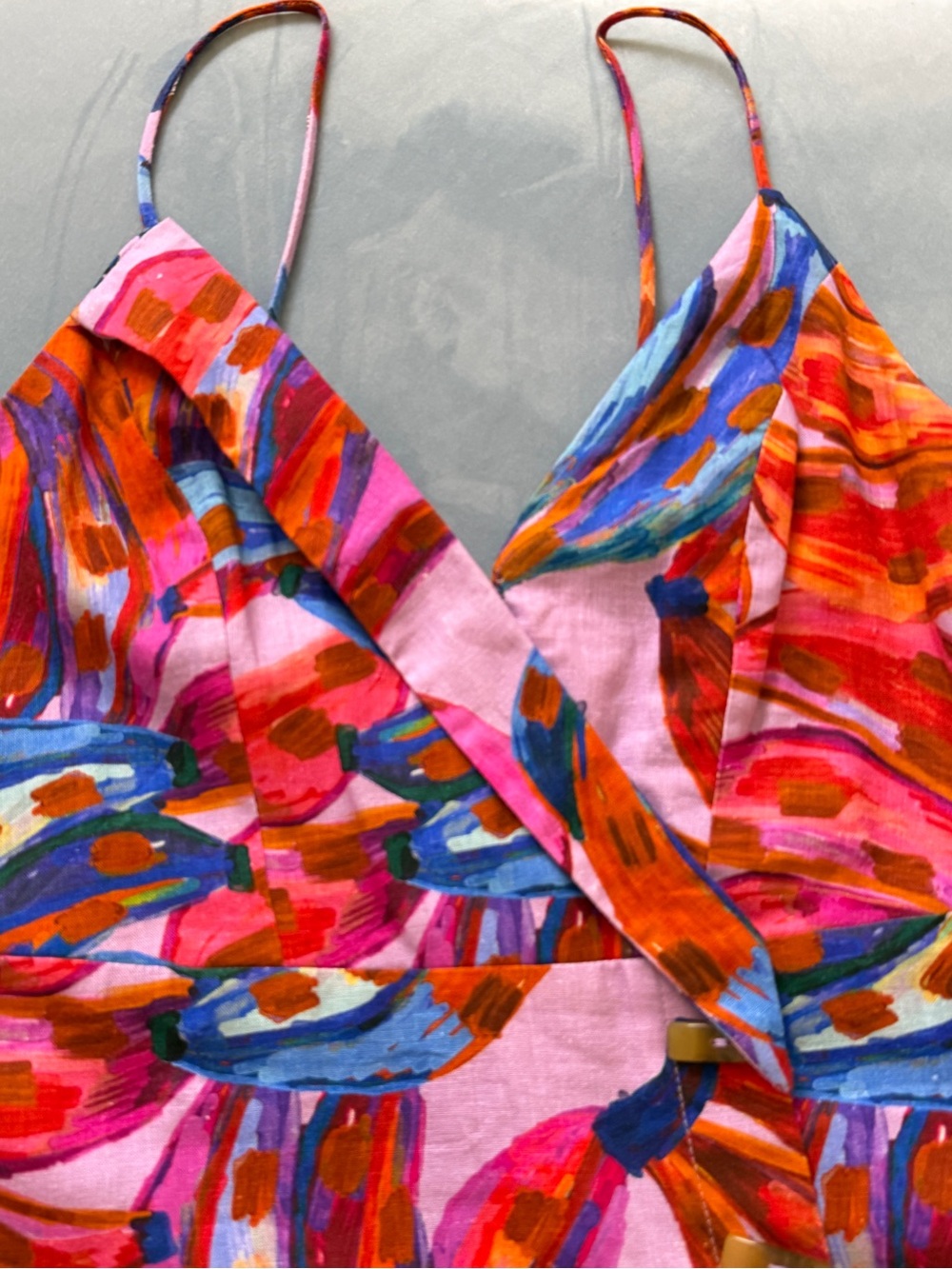 FARM Rio Pink Multicolor Abstract Slip Mini Dress - Picture 6 of 7